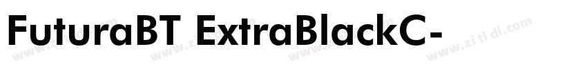 FuturaBT ExtraBlackC字体转换